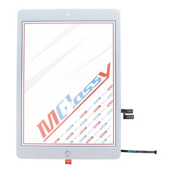 MUSTTBY Ekran dotykowy + taśma klejąca + Home do iPAD 8 (biały)