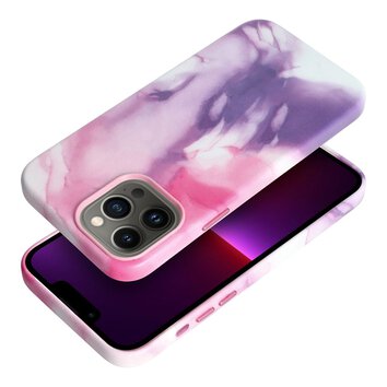 Leather Mag Cover kompatybilne z MagSafe do IPHONE 13 PRO MAX purple splash