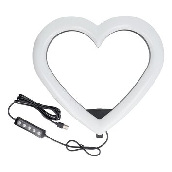Lampa LED Ring / Heart Stream RGB pierścieniowa 12 cali FULL COLOR z uchwytem na telefon + statyw JM33-13