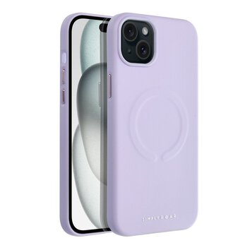 Futera Roar Leather Mag Case kompatybilny z MagSafe - do iPhone 15 Plus Fioletowy