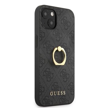 Oryginalne Etui GUESS Hardcase GUHCP13S4GMRGR do iPhone 13 MINI szary + ring stand