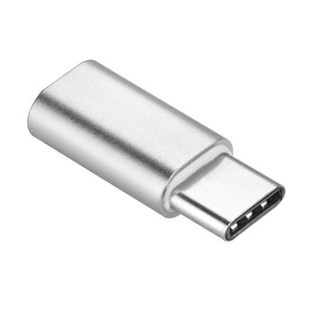 Adapter ładowarki Micro USB do Typ C [PA30] srebrny