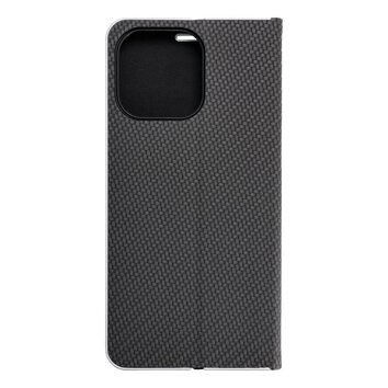 Kabura LUNA Book Carbon do IPHONE 15 Pro Max czarny