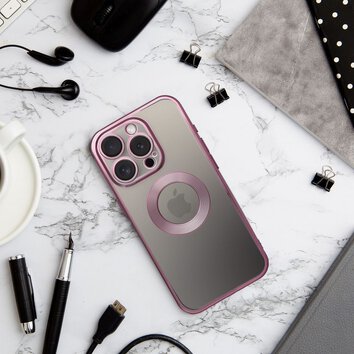Futerał GLAM do IPHONE 14 Pro pudrowy róż