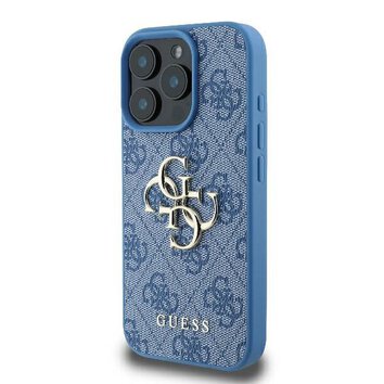 GUESS futerał do IPHONE 16 Pro Max GUHCP16X4GMGBL (4G PU Big Logo) niebieski