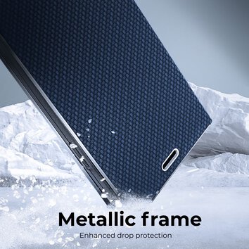 Kabura LUNA Book Carbon do SAMSUNG A25 5G niebieski