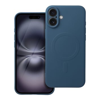 Futerał SILICONE MAG COVER kompatybilny z MagSafe do IPHONE 16 Plus niebieski