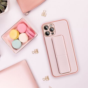 Futera LEATHER Case Kickstand do IPHONE 15 PLUS rowy