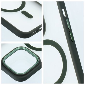 Futera Matte Mag Cover kompatybilny z MagSafe do IPHONE 15 PLUS zielony