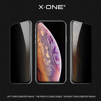 Szko hartowane X-ONE Full Cover Extra Strong Privacy - do iPhone 14 Pro (full glue) czarny