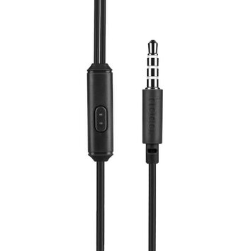 HOCO zestaw słuchawkowy / słuchawki dokanałowe jack 3,5mm z mikrofonem M14 black
