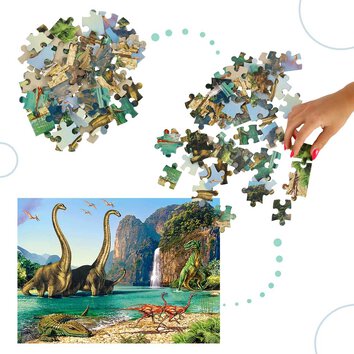 CASTORLAND Puzzle układanka 60el. In the Dinosaurs World - Świat dinozaurów 5+