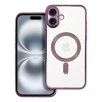 Futerał ELECTRO MAG COVER kompatybilny z MagSafe do IPHONE 16 Plus fioletowy