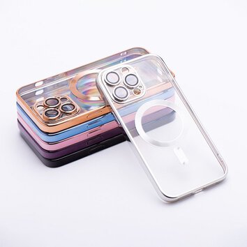 Futera Electro Mag Cover kompatybilny z MagSafe do SAMSUNG S24 PLUS srebrny