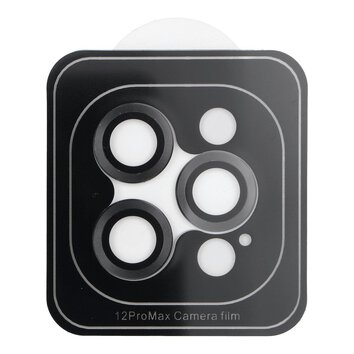 Osona aparatu PROTECTOR 9H + aplikator do IPHONE 12 PRO MAX czarna