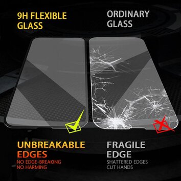 Szkło hybrydowe Bestsuit Flexible 5D Full Glue do iPhone 12 Pro Max czarny