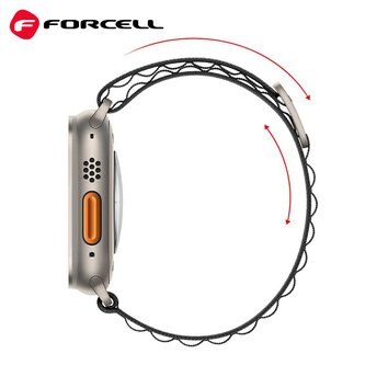FORCELL F-DESIGN FA13 pasek / opaska do Apple Watch 38/40/41mm czarna