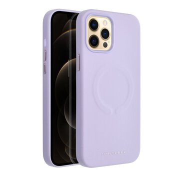 Futera Roar Leather Mag Case kompatybilny z MagSafe - do iPhone 12 Pro Max Fioletowy