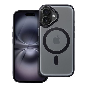 Futerał MATTE MAG COVER kompatybilny z MagSafe do IPHONE 16 czarny