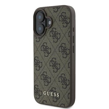 GUESS futerał do IPHONE 16 Plus GUHCP16MG4GFBR (PU 4G Classic) brązowy