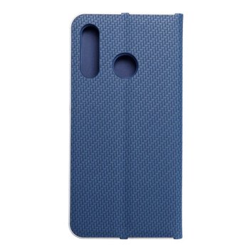Kabura LUNA Book Carbon do HUAWEI P30 Lite niebieski