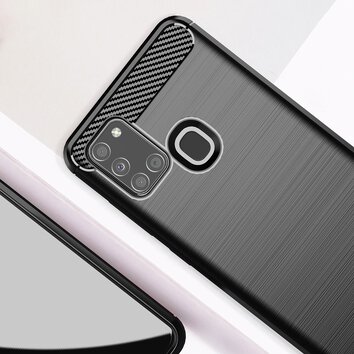 Futerał CARBON do SAMSUNG Galaxy A21S czarny