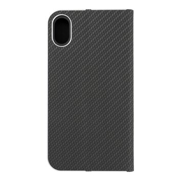 Kabura LUNA Book Carbon do IPHONE XR (") czarny