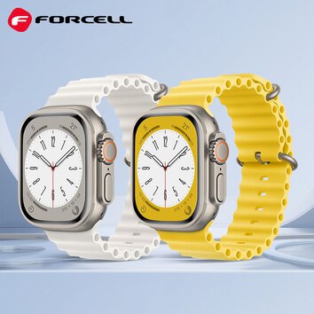 FORCELL F-DESIGN FA12 pasek / opaska do Apple Watch 38/40/41mm zlta