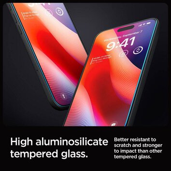 SPIGEN szkło hartowane GLAS.TR”EZ FIT” 2-pack do IPHONE 16 Pro clear