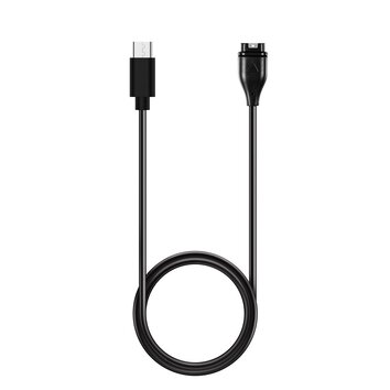Kabel Typ C do adowania smartwatcha GARMIN FENIX 7, 6, 6X, 6S, 5, 5X, 5S, 5 Plus Vivoactive 3 itd. HD24 1m. czarny