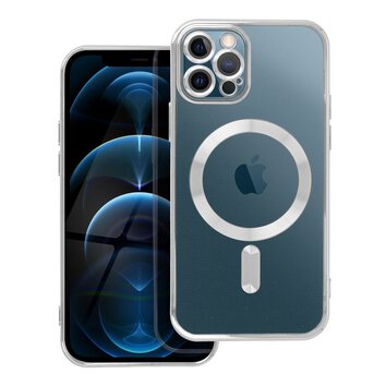 Futerał ELECTRO MAG COVER kompatybilny z MagSafe do IPHONE 12 Pro srebrny