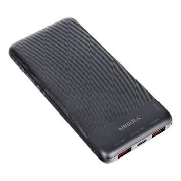 VEGER powerbank 10 000 mAh PD QC3.0 2A 20W A11S (W1133S) czarny.
