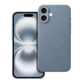 Futerał SILICONE MAG COVER kompatybilny z MagSafe do IPHONE 16 Plus jasny niebieski