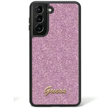 Oryginalne Etui GUESS Hardcase GUHCS24SHGGSHU do Samsung S24 (Glitter Script / fioletowy)