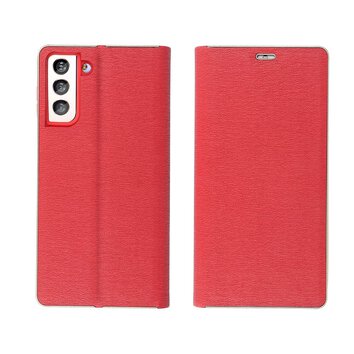 Kabura LUNA Book Gold do SAMSUNG S24 Ultra czerwony