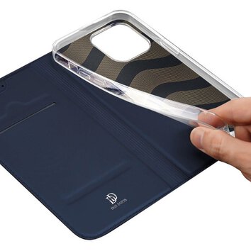 DUX DUCIS Skin Pro - futerał z klapką do Apple iPhone 15 Pro Max niebieski