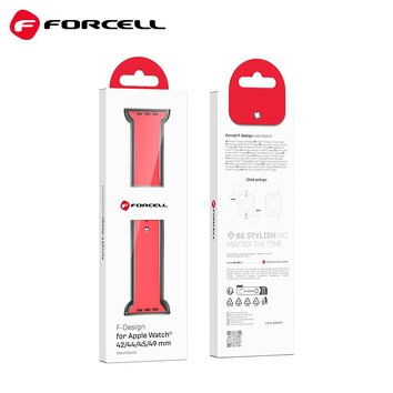 FORCELL F-DESIGN FA01 pasek / opaska do Apple Watch 38/40/41mm czerwona