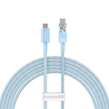 BASEUS kabel Typ C do Typ C PD 6A 100W Explorer P10319703311-01 / CB000043 2 m niebieski