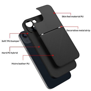 Futera NOBLE do IPHONE 15 Pro Max czarny