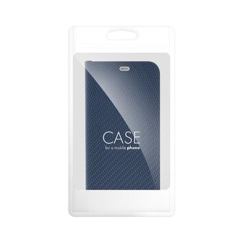 Kabura LUNA Book Carbon do SAMSUNG A21s niebieski