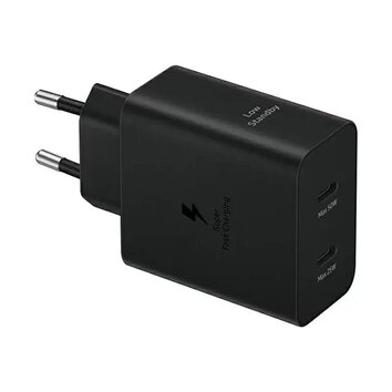 SAMSUNG oryginalna adowarka sieciowa Typ C + kabel Typ C do Typ C PD 3A 50W EP-T5020XBEGEU czarna blister