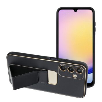 Futera LEATHER Case Kickstand do SAMSUNG Galaxy A25 5G czarny