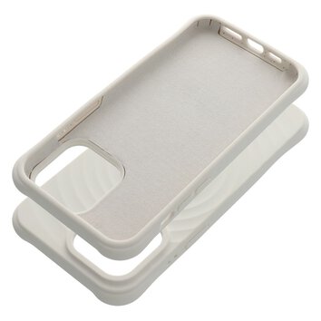 Silicone Zephyr Mag Cover kompatybilny z MagSafe do IPHONE 15 PLUS biay