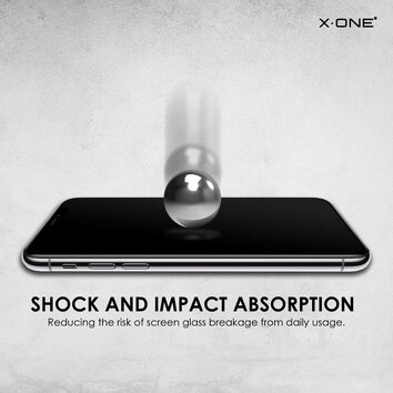 Szkło hartowane X-ONE Full Cover Extra Strong Matowe - do iPhone 11 Pro Max (full glue) czarny