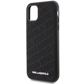 Oryginalne Etui KARL LAGERFELD Hardcase KLHCN61PQKPMK do iPhone 11 (Quilted K Pattern / czarny)