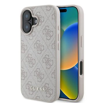 GUESS futerał do IPHONE 16 Plus GUHCP16MG4GFPI (PU 4G Classic) różowy
