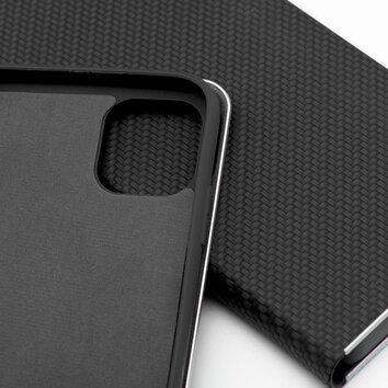 Kabura LUNA Book Carbon do IPHONE 14 czarny