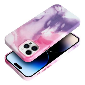 Leather Mag Cover kompatybilne z MagSafe do IPHONE 12 PRO purple splash