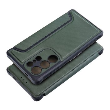 Kabura RAZOR Book do SAMSUNG S24 Ultra ciemnozielony