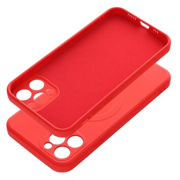 Futerał Silicone Mag Cover kompatybilny z MagSafe do IPHONE 12 PRO czerwony